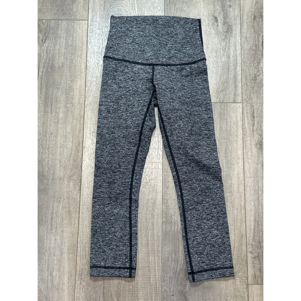 lululemon womens size 4 grey leggings - Picture 4 of 7
